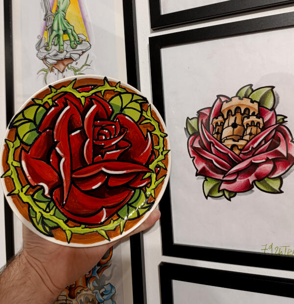 Rose, Ø21cm (SOLD!)