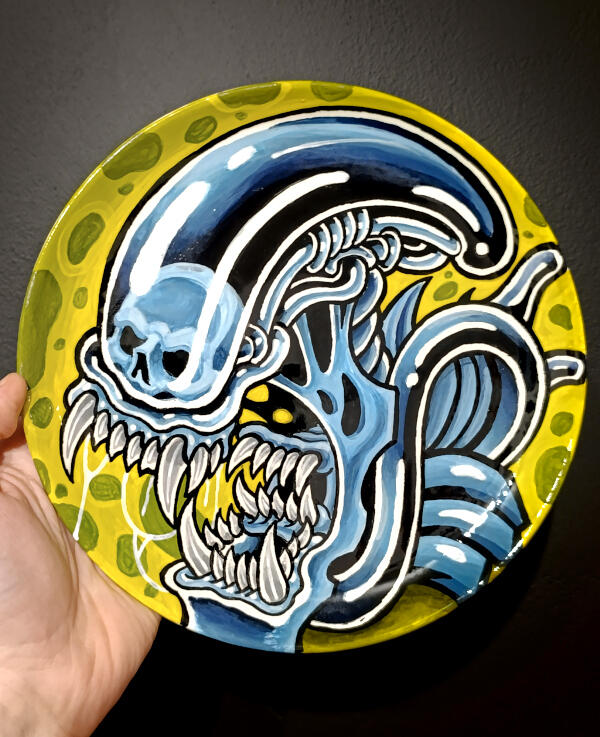 Alien, Ø24cm (SOLD!)