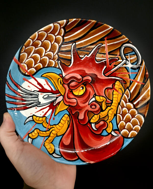 Rooster, Ø24cm (SOLD!)