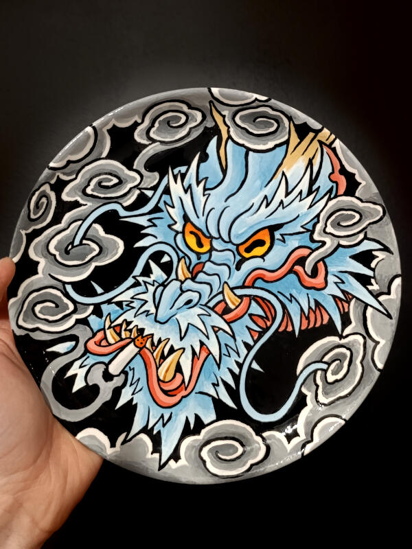 Dragon smoke, Ø21cm(SOLD)