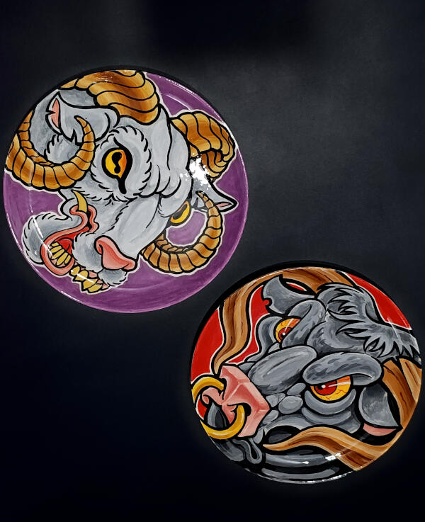 Aries&amp;Taurus,Ø24cm (SOLD!)